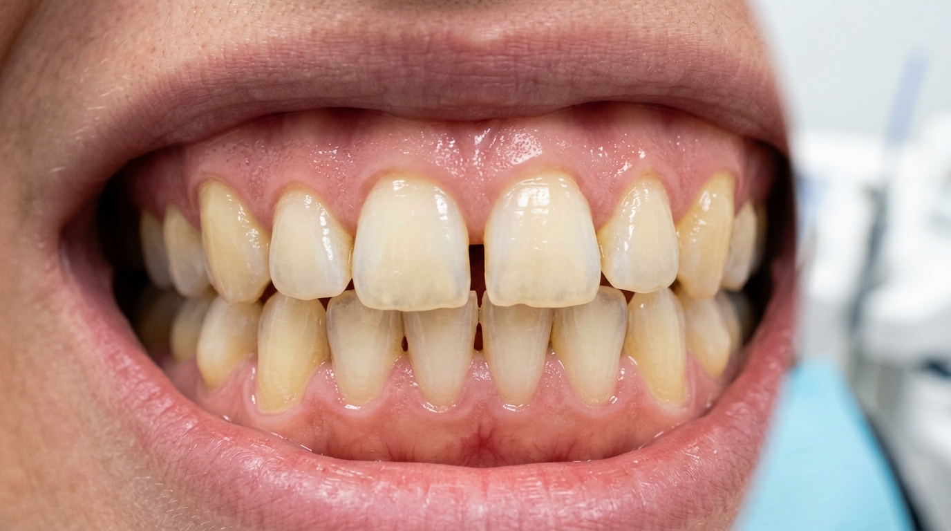 تصميم ابتسامة هوليود كاملة (E-Max Veneers) - Before